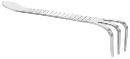 Mipcase Râteau à Main Outil De Jardinage Compacteur De Sol avec Dents Épaisses pour Entretien Bonsaïs Et Usage Polyvalent