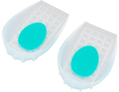 Coppe per Tallone in Silicone Solette a Forma di U per Assorbimento degli Urti Cuscini di Supporto per Tallone Lavabili per Scarpe Sportive
