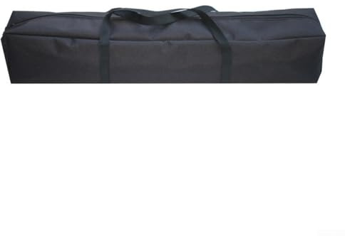 Besttoolifes Bärväska, 80–150 cm slitstark Oxford-duk vadderad stativväska med justerbara axelremmar och handtag för lätta stativ paraplyer stativ mikrofon högtalarstativ, svart (120 x 20 cm)