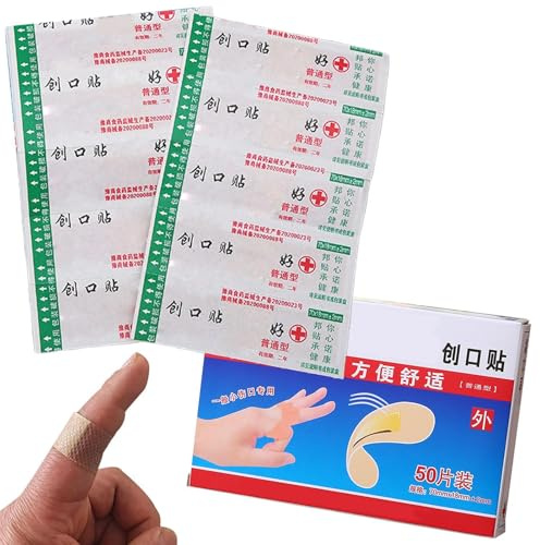 Bandages flexibles imperméables | Bandes adhésives de pansement, 50/100 pièces en tissu flexible autocollants de protection pour les petites coupures et éraflures, fournitures de soins des plaies