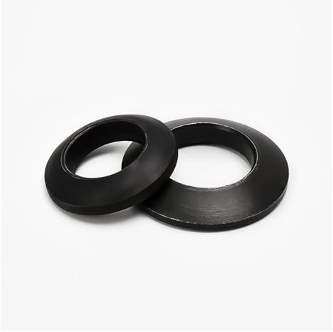 Generico Rondella sferica conica in acciaio inossidabile 304/acciaio al carbonio Guarnizione svasata solida Cono concavo convesso M6M8M10M12M14M16M18M20M24(Carbon spherical,M16 (3pcs))
