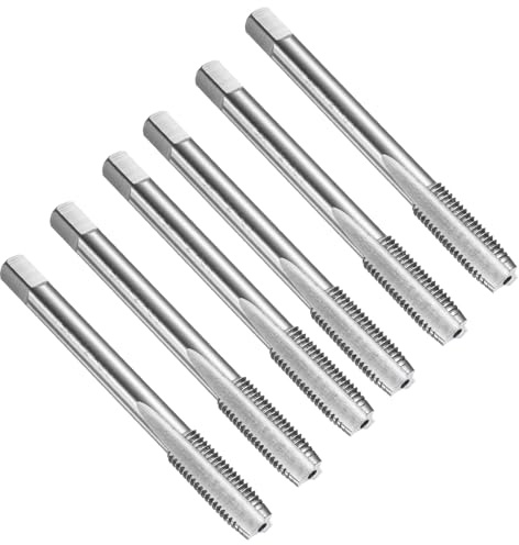 QUARKZMAN 6Pz Maschi Per Filettatura Diritto, M8 x 1 Utensile Per Filettatura Metrica Maschi Per Filettatura, Acciaio Rapido 6542 (HSS 6542)