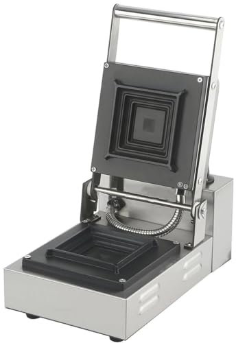 XUXIAO Commercial Macchina per Sandwich, Griglia per Pressa per Sandwich Elettrica Doppie Teste Grill Press Toaster Piastre antiaderenti, per panifici, ristoranti