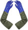 ANOMM 68cm Guantes de Estanque, Impermeables Limpieza Guantes Trabajo con Longitud Hasta el Codo para Jardinería, Pesca, Acuarios y Maquinaria Industrial (Azul)