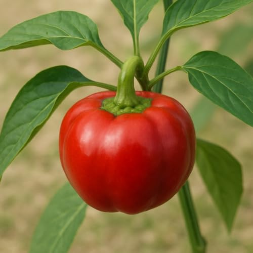 15 graines bio à semer- Le Grenier d'Abondance - POIVRON capsicum annuum - BOULE DE TURQUIE bio