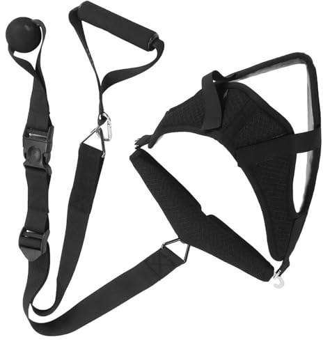 BODYA Comfortable Pain Relief Neck Traction Device Head Hammock Cervical Massager Reduce Pressure, Black