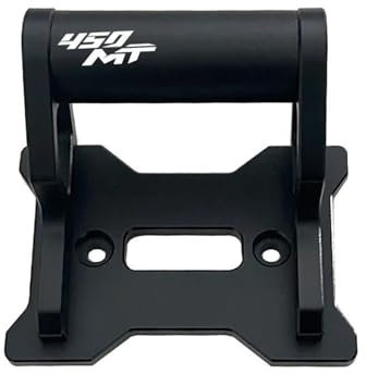 LYBH Navigator Bracket Support De Navigation GPS pour Moto pour CFMOTO 450MT 450 MT 2024-2025, Support D'extension pour Smartphone GPS Fixation(Noir 1,22MM)