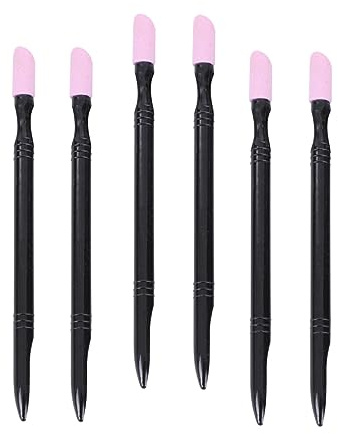 EXQUIMEUBLE 6piezas Kit De Herramientas De Uñas Palillo De De Cutículas Palillo De Limado Para Uñas Naturales y Postizas