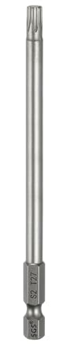 sourcing map Destornillador de cabeza Torx T27 de 1/4 de pulgada, vástago hexagonal de 4.3 pulgadas de largo, magnética, sin agujero, a prueba de manipulaciones, 6 puntos, destornillador de estrella