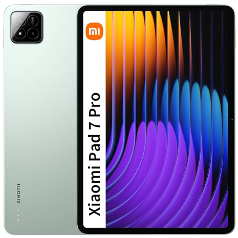 XIAOMI Pad 7 Pro 8GB+256GB - Tablette Android 12.4 3.2K 144Hz,Snapdragon 8s Gen 3,50MP+32MP, 8850mAh avec Charge Rapide 67W,Vert（avec Chargeur Inclus）