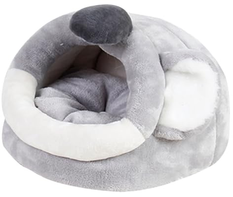 Healifty Lit de Hamster pour Petits Animaux en Flanelle Douce Coton PP, Maison Grotte Confortable et Chaude Nid d'hiver pour Espace de Vie Décoré