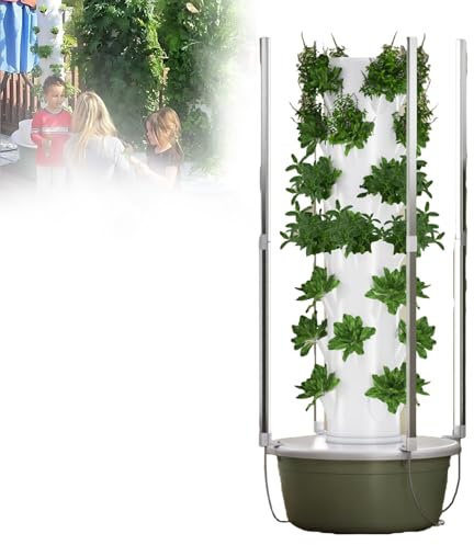 ZYGPH Sistema di Coltivazione idroponica con luci di Coltivazione a LED per Giardinaggio Verticale Indoor