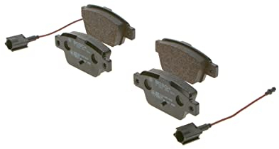 Bosch BP1457 - Pastiglie Freni Auto, Asse Posteriore - Qualità Bosch - Riduzione del Rumore e della Polvere - Certificazione ECE-R90 - Senza Rame - 1 Confezione da 4 Pastiglie - Con Accessori