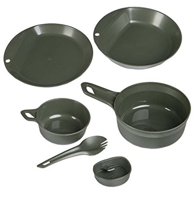 Wildo® Explorer Kit, set di gavette, 6 pezzi, colore verde oliva