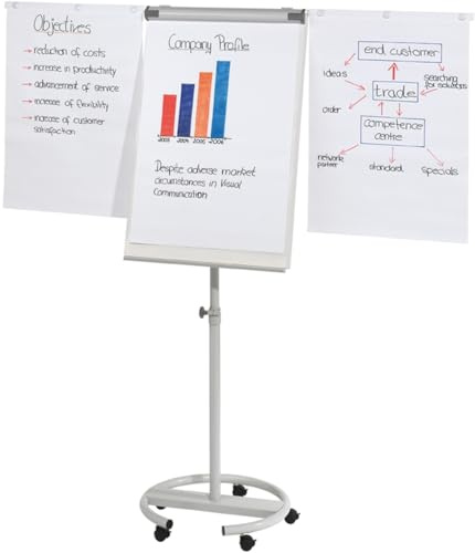 Franken Flipchart Eco Mobil rollbar lichtgrau