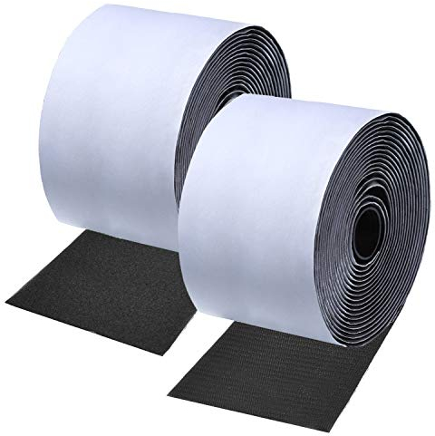 11CM x 2M Versatili Adesivo Forte Nero Strisce Adesive Auto Hook and Loop Strips