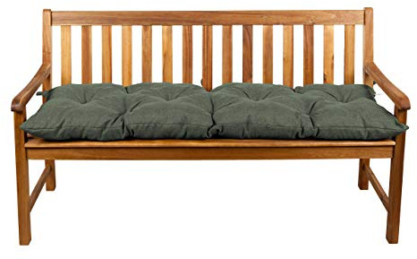 Gutekissen® Bankauflage Stuhlkissen Hollywoodschaukel Garten LS (160x40, Dunkelgrün)