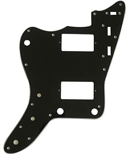 Passend für Linkshänder Japan Jazzmaster mit PAF Pickups Style Gitarre Pickguard (3-lagig, schwarz)