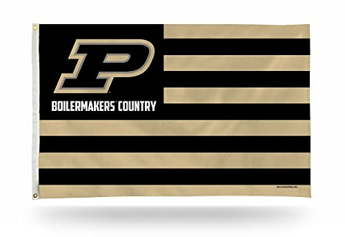 Rico Industries NCAA Purdue Boilermakers Country 3' x 5' Banner Flag 3' x 5' Banner Flag Single Sided - Indoor or Outdoor - Home Décor