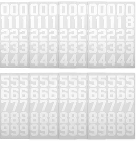 Bremorou 200 adesivi con numeri resistenti alle intemperie, con numeri adesivi, facili da applicare, resistenti alle intemperie, all'acqua e alle intemperie, con numeri autoadesivi per esterni