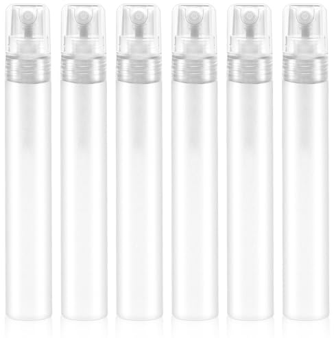 Mozeat Lens 6 Piezas de Plástico Recargables 8 ml Atomizador de Perfume Mini Botella de Spray Portátil Vacía para Viajes