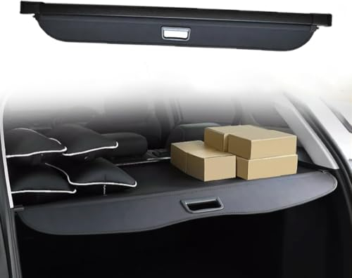 Auto Einziehbarer Laderaumabdeckung Kofferraum für B.M.W X5 M E70 F15 xDrive 30i 2007-2018, Schwarz Schutz Der Privatsphäre Abdeckung Hutablage Cargo Cover, Ausziehbar Kofferraumabdeckung Rollo