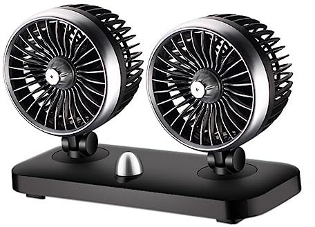 Yardenfun Ventilateur Électrique Portable Pour Voiture En 1 Pour Voiture Camion Fourgonnette Camping-car Bateau