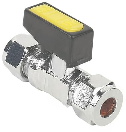 Pack of 2-8mm Mini Lever Gas Ball Valve (Known as 8mm Ball Valve/Gas Ball Valve/Shut Off Valve/Straight Gas Ball Valves/Gas isolating Valve Also Available in 8mm, 10mm, 15mm)