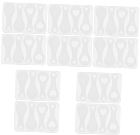 PLAFOPE 10pcs Portable Shopping Cart Token Molds Keyring Token Molding for DIY