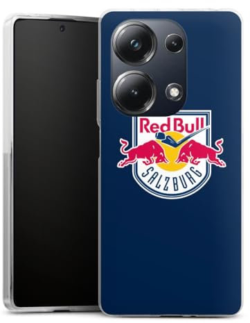 DeinDesign Silikon Hülle kompatibel mit Xiaomi Poco M6 Pro Case transparent Handyhülle EC Red Bull Salzburg Offizielles Lizenzprodukt Eishockey