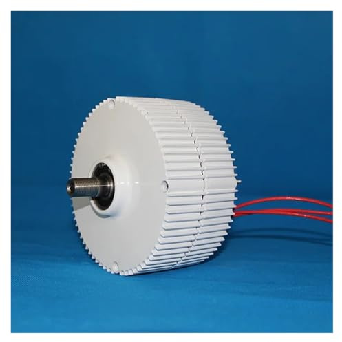 Turbina aerogeneradora de 24V, 48V, 1000W, 1500W, dores de CA de imán permanente sin engranajes trifásicos for turbina eólica y agua Baja velocidad inicial para el hogar(Without Base,12V_1000W)
