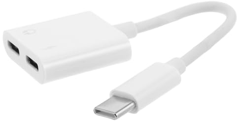 ELAYARD Type-c Adapter Mit Klinkenanschluss Und Ladeanschluss Duale Funktion Für Gleichzeitiges Laden Und Musikhören Kompakt Langlebig Kompatibel Mit Type-c Geräten