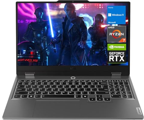 Lenovo LOQ 15 15ARP9 RTX 4060 Gaming Laptop, 15.6 FHD 144Hz, AMD Ryzen 7 7435HS, NVIDIA RTX 4060, 32GB DDR5 RAM, 1TB SSD, Backlit KB, RJ-45, Bundle with PCO Laptop Cooler