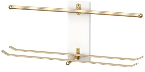 GAESHOW Portagioie da Parete, Espositore Portagioie in Oro, Organizzatore di Collane a Parete in Ferro, Porta Braccialetti Collane da Appendere, per Elastici per Capelli, Orecchini