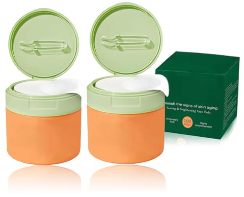 XPEX Toner Pad,2Pcs Feuchtigkeitsspendende Baumwollpads,Toner Pads Korean Skincare,Anti-Aging Und Aufhellende,Dark Spot & Wrinkle Minimizing Toners Pads