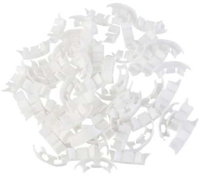 HOODANCOS Clips de Fixation pour Tomates et Légumes Clips de Support en Plastique Blanc 150 Pièces Jardinage et Treillage Anti-UV pour Maintien Solide des Plantes Grimpantes