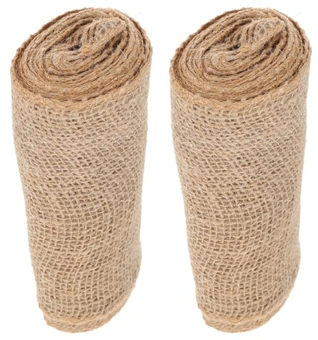 SEWACC Bandages de Protection pour Arbres 2 Pcs 20X300 CM en Toile de Jute Respirante Résistante Gel Emballage Chaud pour Arbres Fruitiers et Arbustes Hiver Jardin