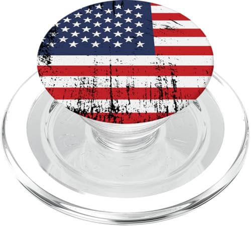 USA Vintage Amerika Banner Fan USA Flagge Retro PopSockets PopGrip für MagSafe