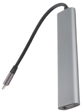 Yctze Estación de Acoplamiento USB C Hub, Adaptador USB C a DisplayPort de Aleación de Aluminio con Carga PD, 4K 60Hz 3 Puertos 2.0 Hub para Computadora Portátil Pro Air Travel Business