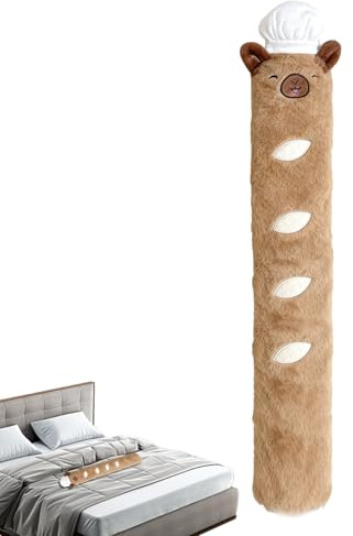 Wärmflasche - 76 cm, 3 Liter Fassungsvermögen, süßer Capybara Plüsch-Fleece-Bezug | weicher Bettwärmer, Hand- und Fußwärmer, Therapie zur Linderung von Nackenschmerzen, max