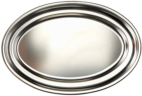Lacor 62840 - Fonte ovale in acciaio inox. Qualità Professionale 40cm | Realizzato in acciaio inossidabile alimentare; alta resistenza alla corrosione e usura quotidiana in cucina