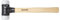 Wiha Schonhammer Safety sehr hart/sehr hart (26644) mit Hickory-Holzstiel, Rund-Schlagkopf