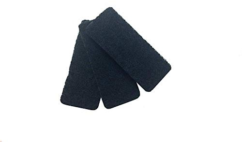 Rotho Bio 3er-Set Ersatzfilter für Komposteimer mit Aktivkohlefilter, Aktivkohlefilter, schwarz, (15.4 x 6.3 x 0.8 cm)