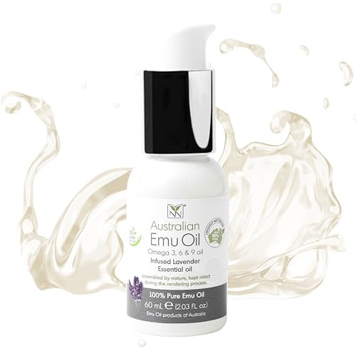 Y-Not Natural Olio di emu australiano ultra puro - Lusso, olio di emu di grado ospedaliero 60 ml | Infuso con lavanda: l'ultima crema idratante per pelle, capelli, unghie e cuoio capelluto