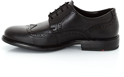 LLOYD Herren Kaleb, Männer Businessschuhe,lose Einlage,Extraweit,schnürer,Businessschuhe,Anzugschuhe,rahmengenäht,Goodyear,SCHWARZ,45 EU / 10.5 UK