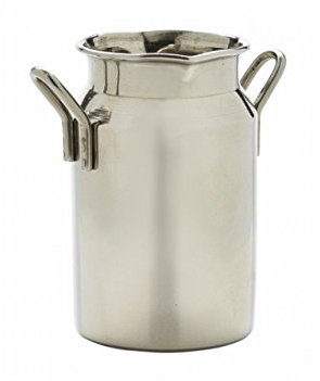Genware MMC5 Mini Milk Churn, Stainless Steel, 5 oz.