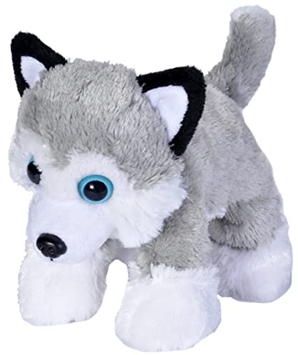 Wild Republic - 18085 - Peluche - Hug'ems - Chien Husky - 18 cm
