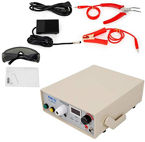0.01-3mm Pulse Spot Welder Thermocouple Spot Welding Machine Butt Welding Machine Desktop Manual Thermocouple Welder Temperature Wire Welding Machine With Battery for Metal Magnetic Welding