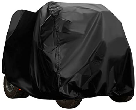 Youyijia Scooter Cover - 210D Oxford ATV Quad Mobility Wheelchair Cover - Heavy Duty Waterproof Storage - Easy to Clean From Dust, Dirt, Snow, Rain, Sun Rays - Black 190x71x117cm