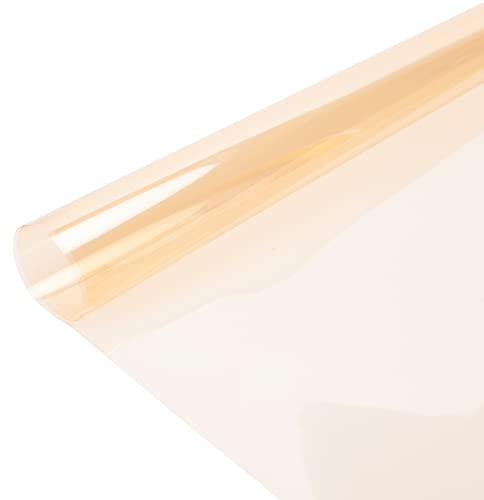 HWAMART Orange Lighting Gel Filter Transparent Color Correction 1/8 CTO Coloured Lighting Sheet Craft for 800W Red Head Light Strobe Spotlight Flash Photography Photo Studio Wratten Filter, 50x40cm